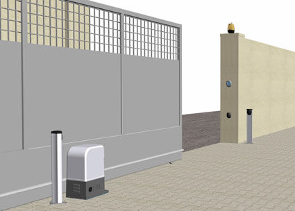 Τοποθέτηση μηχανισμού για συρόμενες γκαραζόπορτες